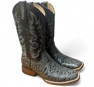 Black & Silver Western World Damen Stiefel Cowgirl Cowboy - Bild 1 von 12