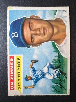 1956 Topps Don Zimmer #99, pérdida de papel Foto 1 de 2