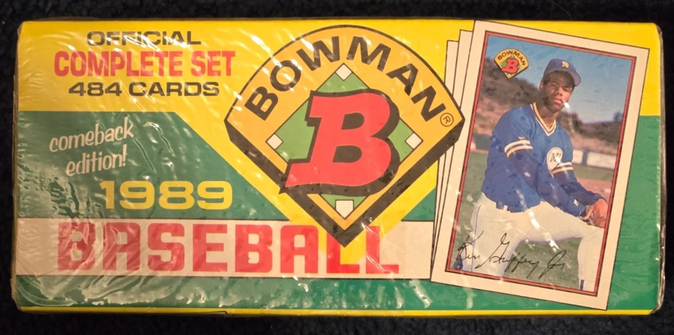 Бейсбольный набор 1989 Bowman в заводской упаковке, Griffey Jr. RC - Изображение 1 из 1