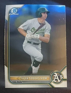 Tyler SODERSTROM 2022 Bowman Chrome Prospect Baseball #BCP-41 Oakland A's - Picture 1 of 2