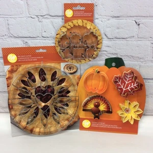 Wilton Herbst Urlaub Tortenkruste & Ausstechformen Menge 3 verschiedene Herbstformen - Bild 1 von 11