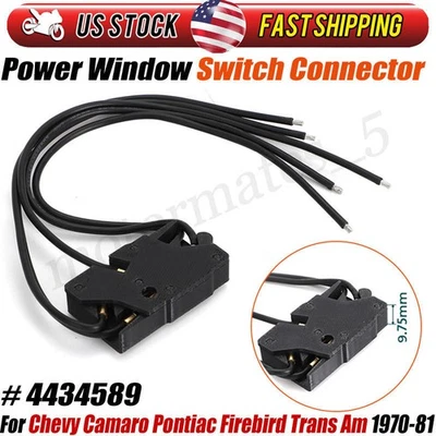 Power Window Switch Connector Repair Pigtail For Camaro Pontiac Firebird 70-1981 Foto 1 de 4