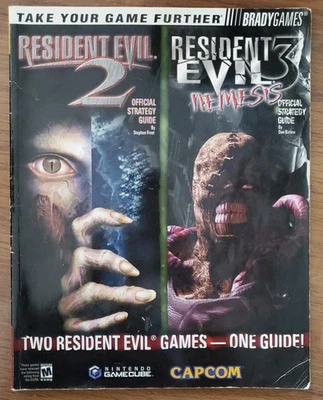 USED RARE Resident Evil 2 & 3 Nemesis Gamecube Strategy Guide - Image 1 of 2