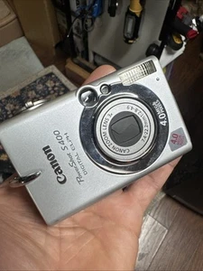 Canon Powershot Digital Elph S400 4.0MP Digital Camera AS IS Untested - Imagen 1 de 5