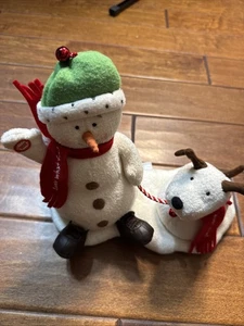 Hallmark 2004 Jingle Pals SNOW WHAT FUN Snowman Animated Musical PlushWORKS - Picture 1 of 6