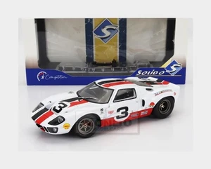 1:18 SOLIDO Ford Usa Gt40 Mki #3 Eric Dean Design 2015 White Red SL1803010 Model - Picture 1 of 2