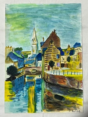 RAOUL DUFY 绘画旧纸签名盖章复古 — 第 1/3 张图片