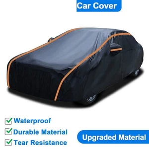 Upgraded PEVA+Cotton Full Sedan Car Cover Waterproof Outdoor UV Resistant NEW - Bild 1 von 17