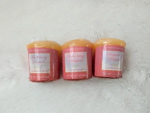 3 Yankee Candle Strawberry Daiquiri Votive Candle 1.75 oz New Sealed RARE - Picture 1 of 3