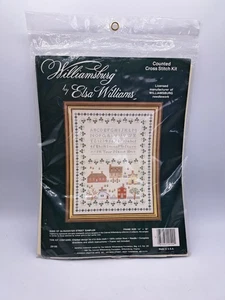 Williamsburg By Elsa Williams DUKE OF GLOUCESTER STREET Sampler Cross Stitch Kit - Picture 1 of 3