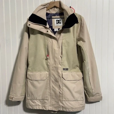 DC SHOECOUSA Mujer L 15K Aislante Aislante Snowboard Esquí Chaqueta Abrigo Beige Foto 1 de 4