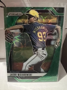 2024 Panini Prizm Jacob Misiorowski Green Scope /75 Brewers Rookie RC - Bild 1 von 2