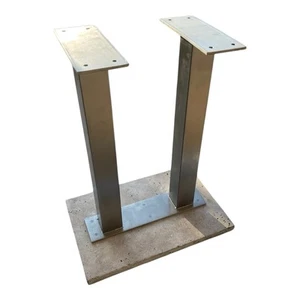 Premium Tischgestell aus Edelstahl & Naturstein – Hochwertig & Elegant -Outdoor - Bild 1 von 2