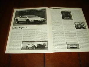 LOTUS ESPRIT S2 1980 ARTICOLO ORIGINALE - Foto 1 di 2