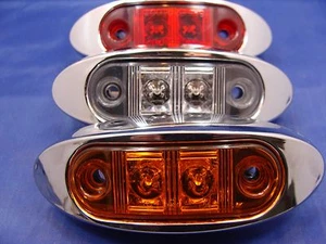 LED Marker / Clearance Lights Comes in RED,AMBER,CLEAR RED & CLEAR AMBER - Picture 1 of 6