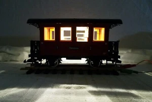 WHITE LED LIGHT KIT 7/19V DC LGB SMALL COACH PASSENGER CARS G SCALE TRAINS - Picture 1 of 1