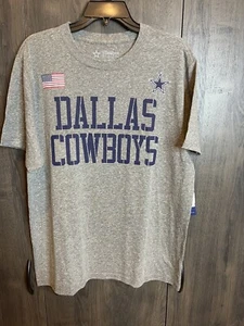 NFL Ropa Dallas Cowboys Saludo Militar Ventas Muestra Camiseta Adulto Grande Gris - Imagen 1 de 8