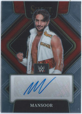 2022 Select WWE Signatures #SGMSR Mansoor Auto