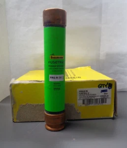 New Lot Bussmann FRS-R-35 Amp Fuses Class RK5 600 Volts Energy Efficient NIB - Picture 1 of 3
