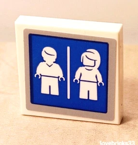 LEGO Bathroom sign Girl Boy Unisex RESTROOM Urinal Female Male School Mall Food - Picture 1 of 1