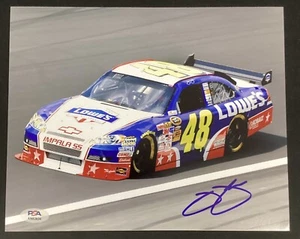 Jimmy Johnson Signed Photo 8x10 Indy 500 Racing Dupont #48 Autograph PSA/DNA - Picture 1 of 3