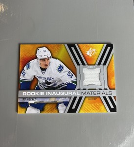 2014-15 Upper Deck SPX Rookie Inaugural Materials Jersey Bo Horvat Canucks!