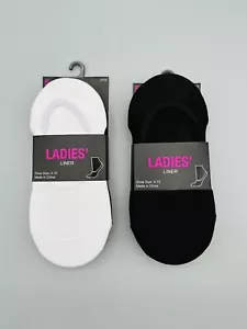 LADIES LINER SOCKS 10 Pairs US Size 4-10 Collective Soles (Two 5-packs) - Picture 1 of 6
