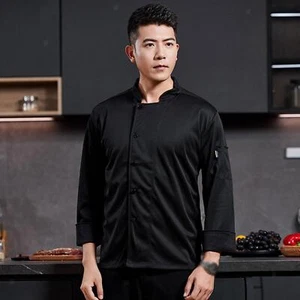 Chef Coat Chef Shirt for Kitchen Work Uniform Restaurant Cooking - Picture 1 of 43