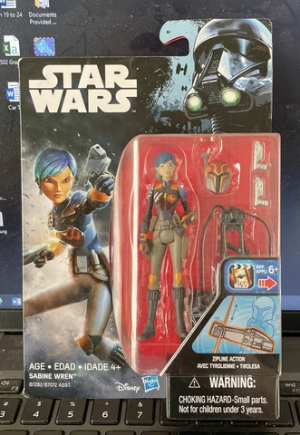 SABINE WREN Rebels Star Wars Rogue One 3.75" Action Figure 2016 Animated Cartoon Cover