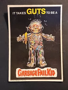 1986 GARBAGE PAIL KID GIANT STICKER: #12 IT TAKES GUTS TO BE A GPK - Picture 1 of 3