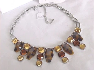 Beautiful Lia Sophia ZOCALO Statement Bib Style Necklace, 17-20", NWT - Picture 1 of 9