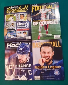 Four October 2024 Beckett Card Price Guides Baseball Basketball Football Hockey - Picture 1 of 1