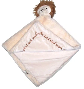 Mary & Martha Kids Lion Plush Baby Blanket All Creatures Great Small 29x30" EUC - Picture 1 of 4