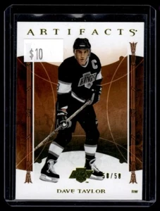 2022-23 Upper Deck Artifacts Yellow Dave Taylor 50/50 Los Angeles Kings #165 - Picture 1 of 2