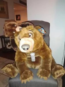 RARE 25” Jumbo 2003 Disney Store Brother Bear Kenai And Koda Plush Set Vintage - Picture 1 of 12