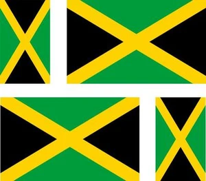 4x Adhesivo adesivi pegatina sticker vinilo bandera vinyl moto coche jamaica - Bild 1 von 1