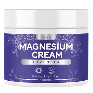 Magnesium Cream for Sleep & Leg Cramps: Soothing Magnesium Lotion with Lavender, - Picture 1 of 12