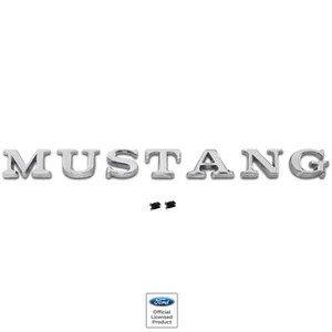 1965~1972 Mustang Fender or Trunk Emblem "MUSTANG" Letter 7 PCS Set w/Fasteners - Picture 1 of 1