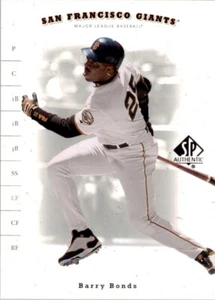 2001 SP Authentic #66 Barry Bonds - Picture 1 of 2