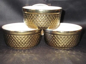 4er Set (4) 222 Fünfte (PTS) individuelle Vorspeisenschale - Perlen Gold  - Bild 1 von 4