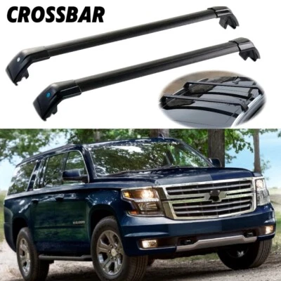 2PCS Crossbar Cross Bars Fits For Chevrolet Suburban 2015-2020 Roof Rail Rack - Image 1 of 4