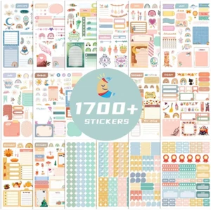1700+ Planner Stickers - 24 Calendar Stickers per Pack for Women to Add Colour a - Picture 1 of 7