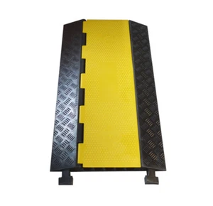 5-Slot Cable Rubber Vehicle Wire Cover Cable Protector ramp USA Seller 190280 - Picture 1 of 5