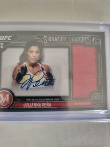 2016 Topps UFC Museum Collection /149 Julianna Pena AUTO RELIC Signature Swatch