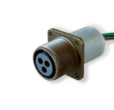 Lote de 2 conectores ITT Cannon MS3102R16-10S Mil Spec con cable de 12 pies 14 AWG 600V Foto 1 de 2