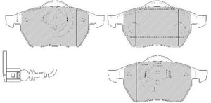 Kit Pastiglie Freni ANTERIORI Ferodo VW GOLF IV '97-'05 1.9 TDI 96 KW 130 CV - Foto 1 di 2