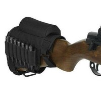 Tactical Hunting ​Rifle Buttstock Pouch Ammo Cheek Rest Holder Pad Bag Lin