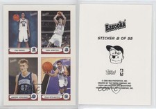 2004 Bazooka 4-on-1 Stickers Dirk Nowitzki Andrei Kirilenko Peja Stojakovic HOF