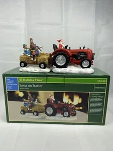 Holiday Inspirations House Accessory Santa Driving A TRACTOR NEW In The Box! - Picture 1 of 12