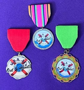 Viva Fiesta San Antonio Lot Of 3 JJs Out N About Boat Life Saver Fiesta Medal - Picture 1 of 7